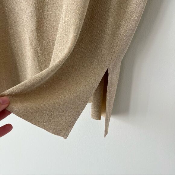 Ming Wang Metallic Gold Shimmer Tank Shell Top Plus Size 3X - Picture 5 of 10